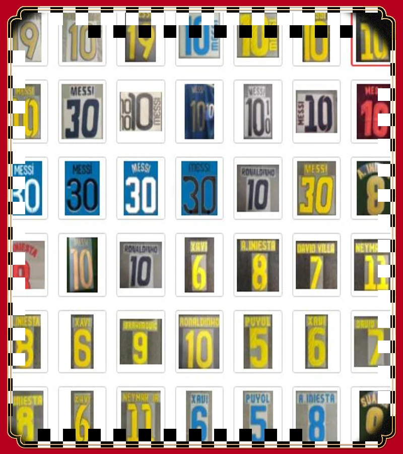 

Football Retro Nameset Customize Any name Number Printing Soccer Patch