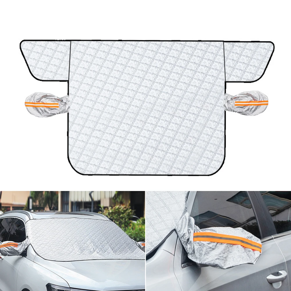 

225x120cm Car Snow Cover Windshield Cover Shields Waterproof Anti Ice Frost Snow Protector Automobiles Exterior Cover