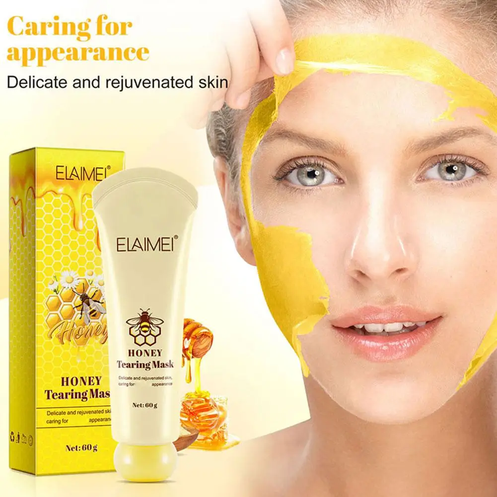 

Honey Tearing Mask Peel-off Mask Tearing Shrinks Pores Oil Dead Pores Skincare Face Mask Off Clean Mask Remove Peel Control K7X5