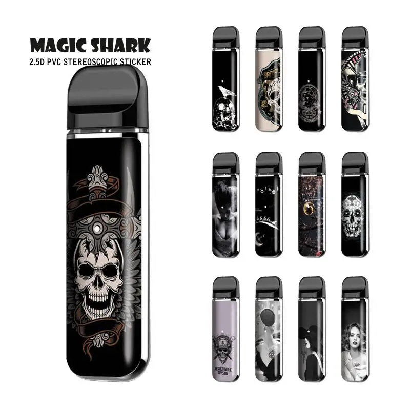 

Merry Christmas Skull Elegant Lady PVC Protector Skin Wrap Film Sticker Case for Smok Novo