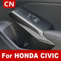 for 11th honda civic 2022 door armrest window lift switch panel trim cover window lifter side trim car interior accessories