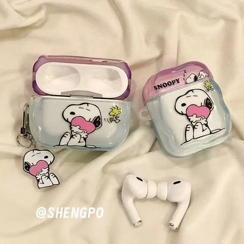 Чехол для наушников в стиле аниме с изображением Снупи, подходит для Airpods Pro 2-го поколения, беспроводной Bluetooth-чехол для наушников, новая модель Airpods 4-го поколения. (art.: 3920db930cdd3) - 3920db930cdd3