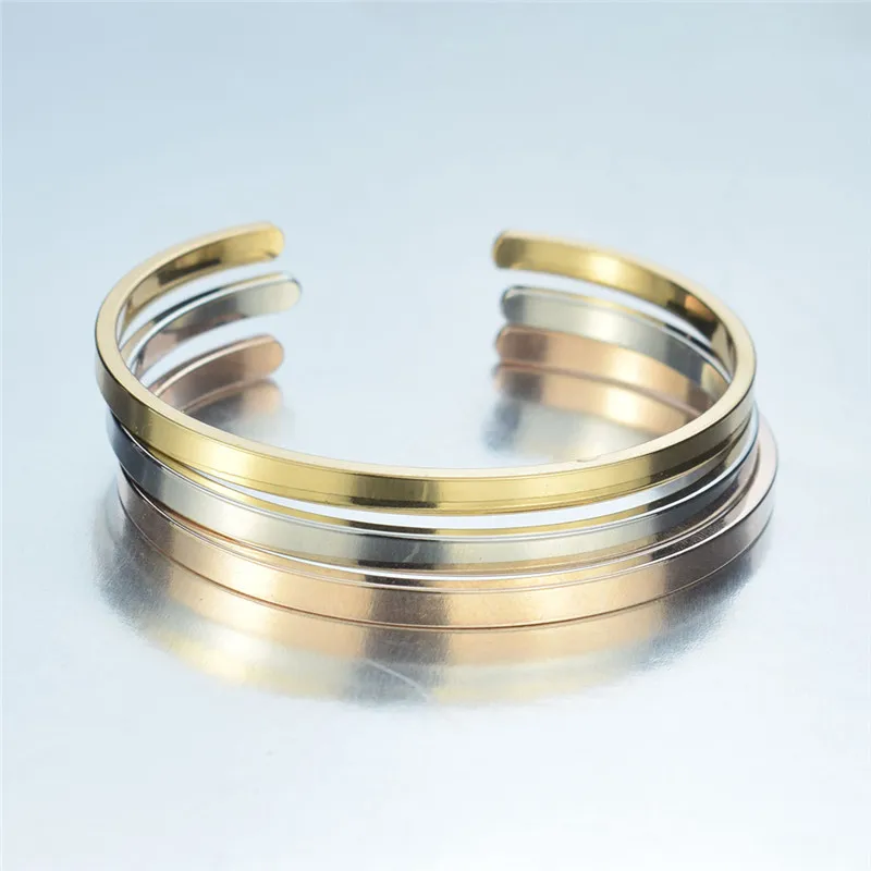 Personalized Engraved Custom Name Text Words Copper Alloy Cuff Bracelet Bangle Jewelry Customize Women Men Jewellery Wholesale |