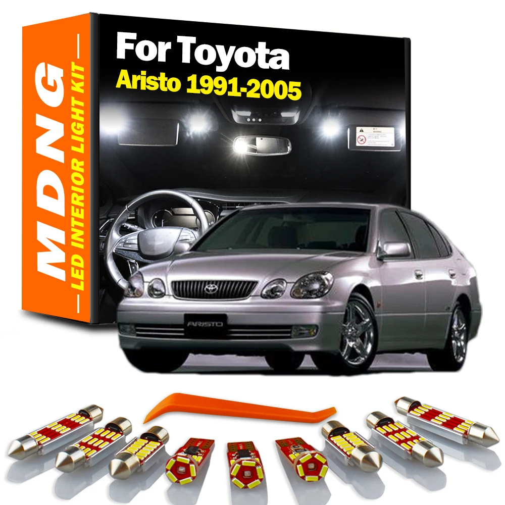 

MDNG Canbus No Error For Toyota Aristo 1991-2000 2002 2003 2004 2005 Vehicle LED Interior Map Dome Light Kit Car Accessories