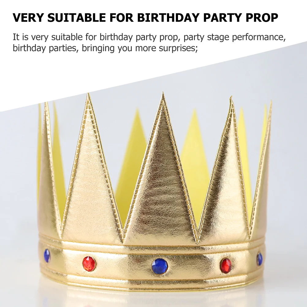 Короны король день рождения принц Дети Мальчики вечевечерние НКА тиара Золотая