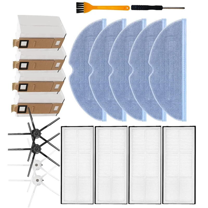 

Replacement Parts Side Brush HEPA Filters Mop Pads Dust Bag For Roborock S7 T7S Vacuum Cleaner Accessories