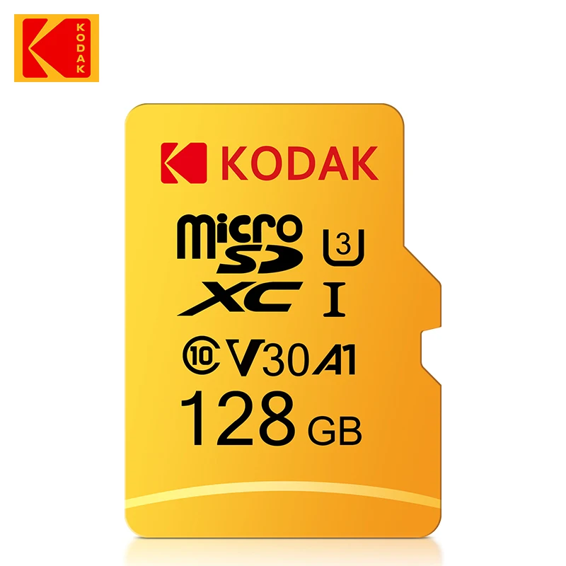 Kodak 100% оригинальная TF Micro SD карта памяти MicroSD класс 10 16 ГБ 32 64 Гб 128 256 Смартфон