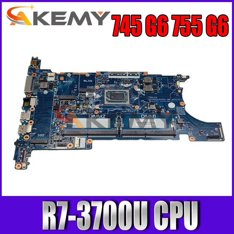 

Фонарь 6050A3044201-MB-A01 для HP EliteBook 745 G6, материнская плата для ноутбука, фонарь с R7 PRO 3700U DDR4