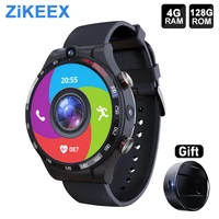 zikeex zt36 smart watch android 10 4g 128gb 4g 8 core processor 900mah sim wifi power bank dual camera android ios phone for men
