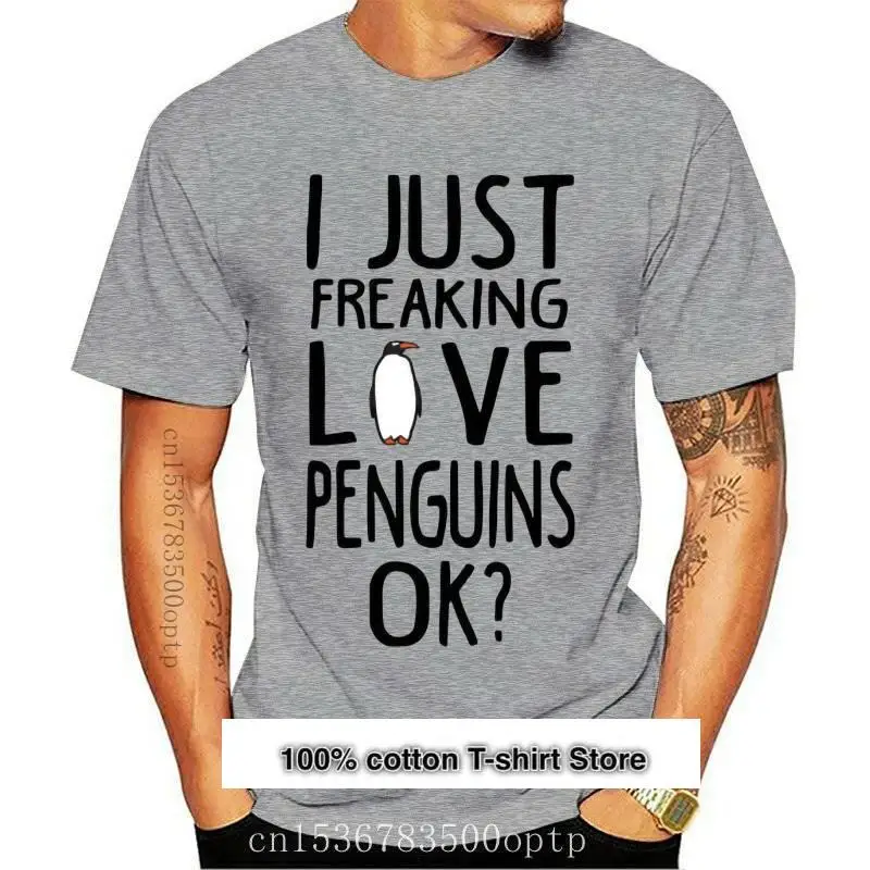 

Camiseta de los pingüinos del amor para hombre, nueva Camiseta divertida para mujer, regalo de pingüino