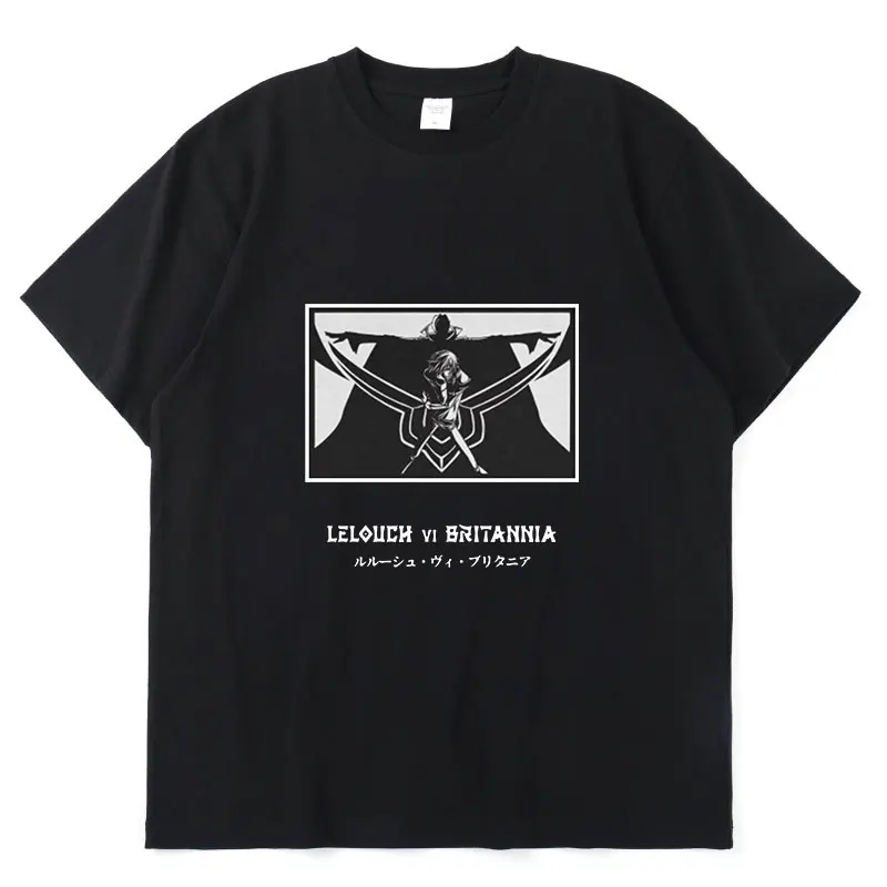 

Аниме код Geass Lelouch Lamperouge 2021 новый продукт Горячая Распродажа модный принт летняя свободная спортивная женская футболка с коротким рукавом