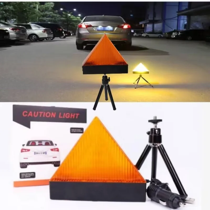 

Автомобильные треугольники, мигающий Телефон, Рабочая поверхность, безопасная Магнитная основа, экстренный Штатив для сигарет, зарядка, парковочная сигнальная лампа