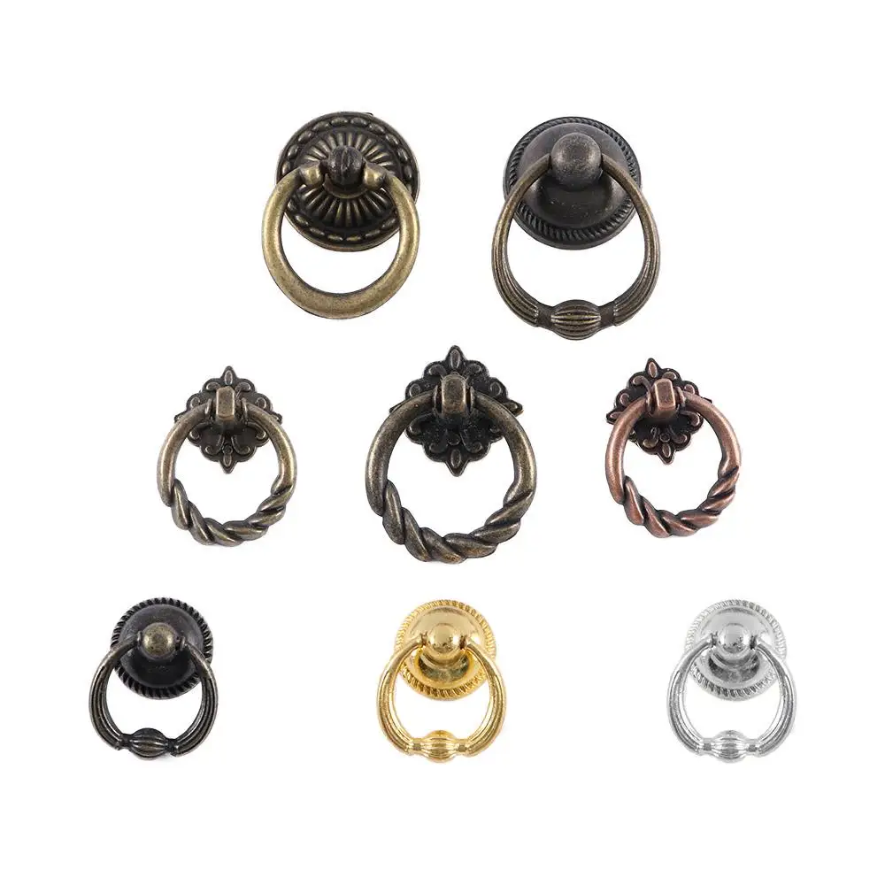 Винтажная фурнитура ручки для шкафа комода ящика кольцевые мебельные