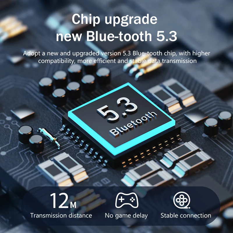 Беспроводные Bluetooth-наушники с микрофоном ENC шумоподавлением громкая связь