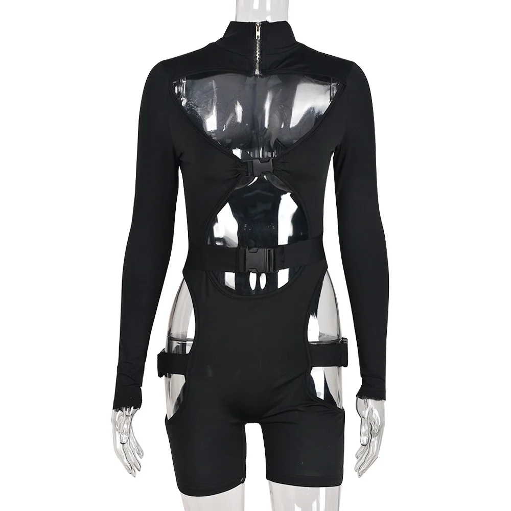 

Боди Xiktop Y2k женское льняное, индивидуальный сексуальный комбинезон с вырезом, школьная сумка, на пуговицах, на молнии