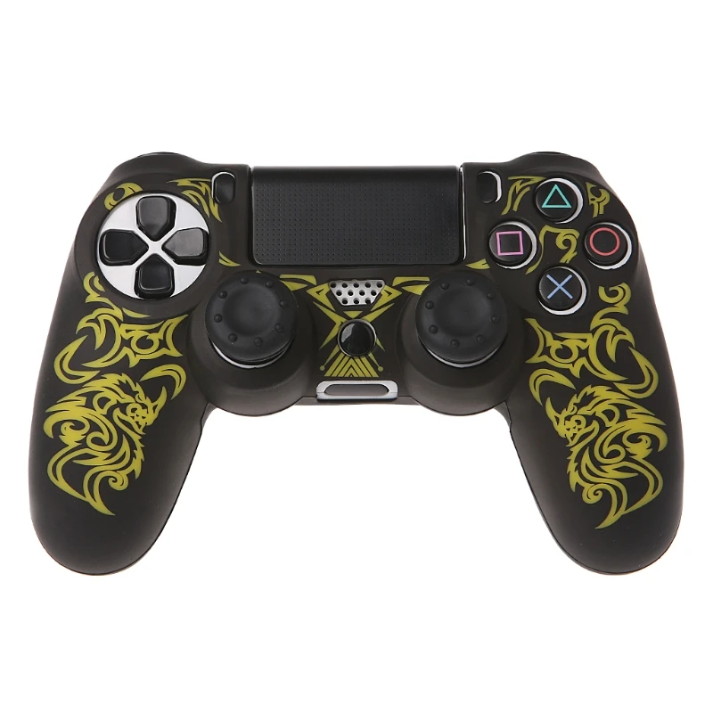 

Dragon Silicone Gamepad Cover Sleeve Case With 2 Joystick Cap For PS4 Controller