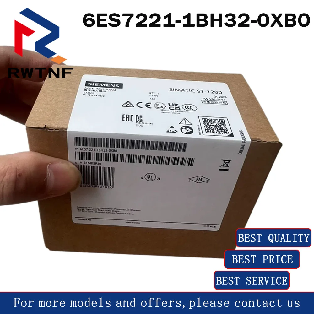 Фото Новый оригинальный цифровой модуль ввода данных SIEMENS S7-1200, артикул 6ES7221-1BH32-0XB0, 100% оригинальный, в наличии на складе. №3
