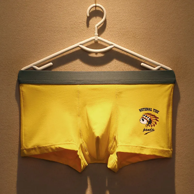 

Men's underwear cartoon love cotton breathable youth personality summer thin boxers