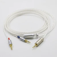 hifi 4 43 52 5mm balanced 16 core single crystal pure silver headphone upgrade cable for he1000 he400s he560 oppo pm 1 pm 2