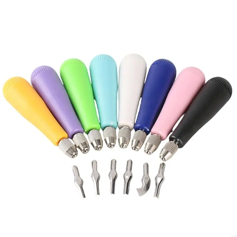 U2JE Linoleum Carving Tool набор с 6 размерной резьбой для резьбы резак -резак Lino