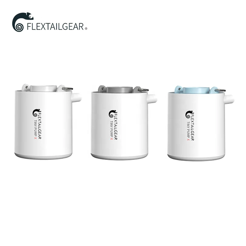 Крошечный насос FLEXTAILGEAR X, портативный воздушный насос, оборудование для кемпинга, гаджеты для активного отдыха, Перезаряжаемый для пеших прогулок/поплавок/освещения