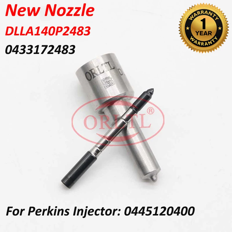 

ORLTL Injector Spare Parts Nozzle DLLA140P2483 Fuel Injector Nozzle 0 433 172 4823 Diesel Nozzle For 0445120400 0 445 120 400