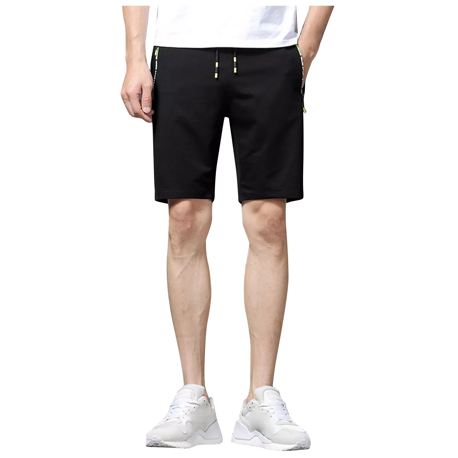 

Шорты Мужские Спортивные На молнии, модные штаны для фитнеса и бодибилдинга, повседневные, весна-лето 2021