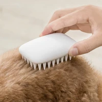 silicone dog bath brush pet comb spa shampoo grooming hair remove cat dog massage pet bath comb pets accessories cepillo mascota