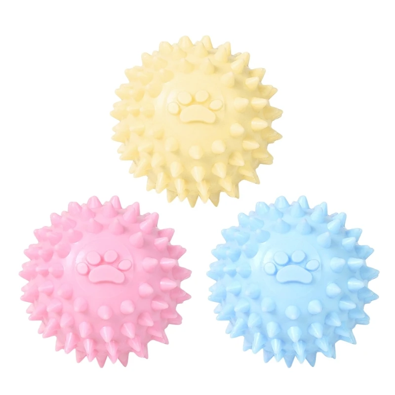 

Dogs Chew Toy Small Spiky Ball Safe TPR Material for Puppy Teething 2.4inch Dropship