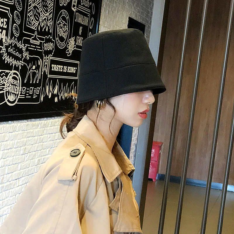 Панама в японском стиле чувствительная Черная Женская модная шляпа