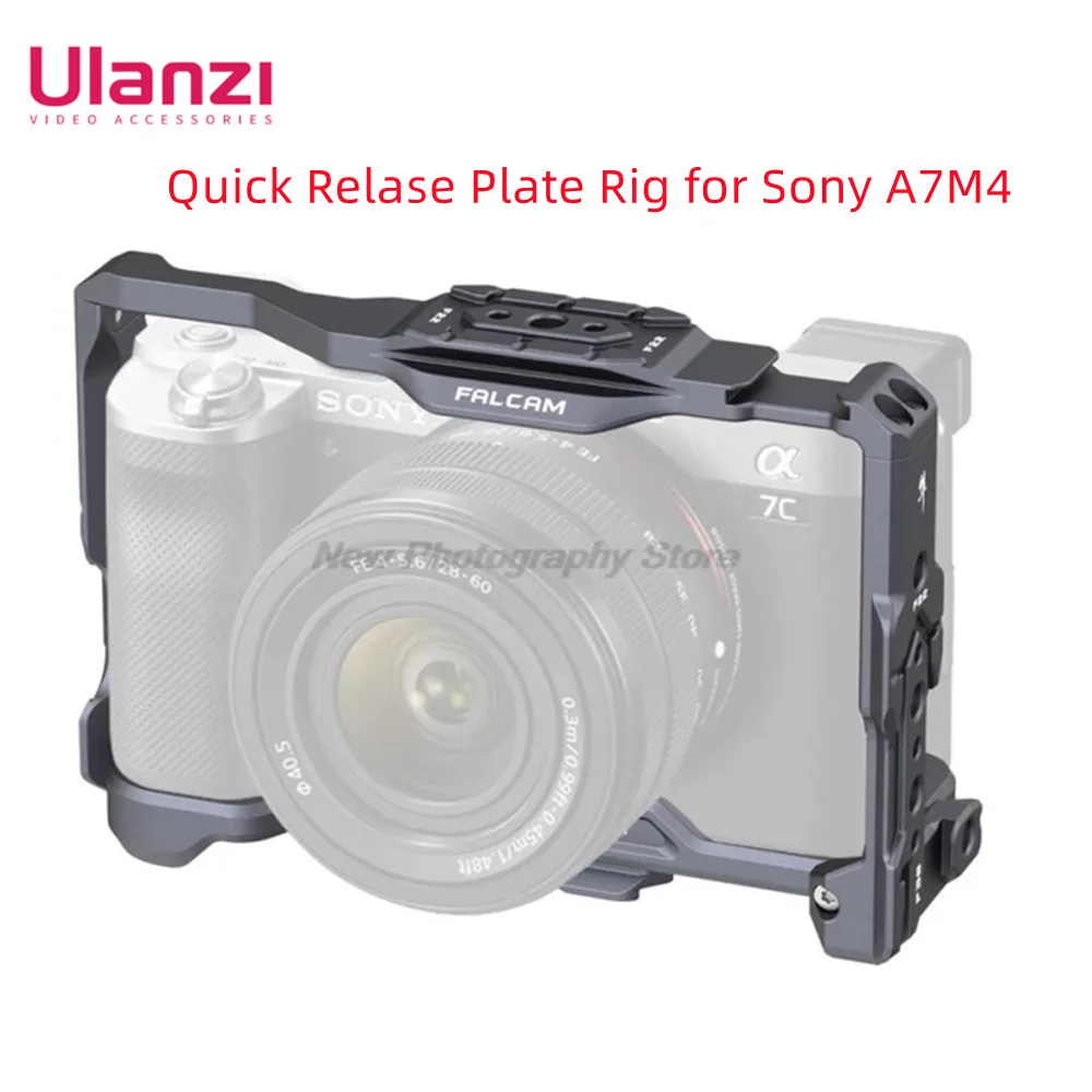 

Ulanzi Camera Cage Falcam F22 F38 Quick Relase Plate Rig for Sony A7M4 A7M3 A7R3 A7S3 A7C DSLR Camera with 1/4 Arca Swiss Mount