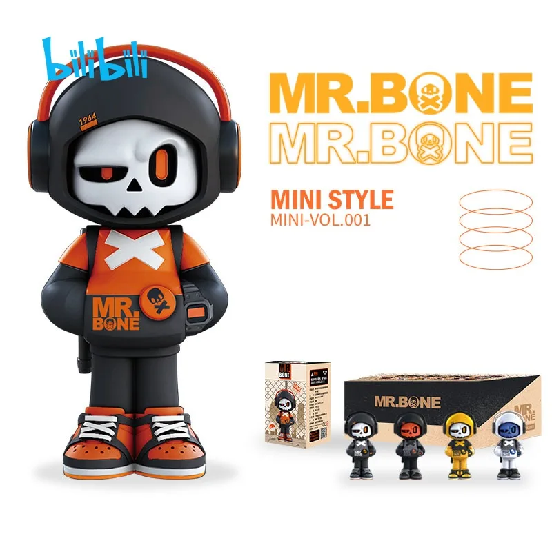 

2021 MR.BONE Video Game Skull Hero Series Blind Box Toys Action Guess Bag Ornament Figure for Boys Suprise Box Christmas Gift