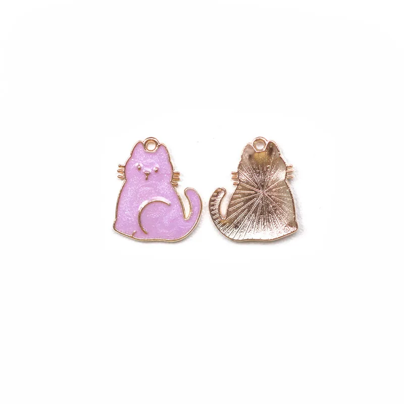 

Новинка, 5 ярких эмалевых подвесок в виде кошки Kawaii для изготовления ювелирных изделий, подвески из сплава в виде животных, украшения для рук...