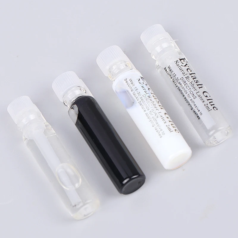

2ml False Eyelash Glue Transparent Glass Portable Travel Size Eyelid Glue Stick Transparent Super Glue