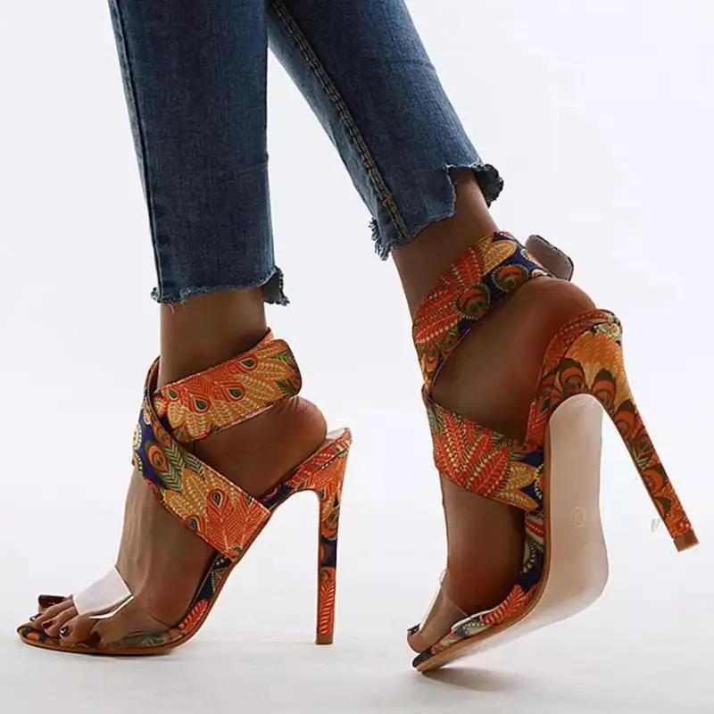 2022 TGHDOF Ladies High Heels Wedding Shoes Sandals Summer Pansy Gladiator Luxury Shoes Ladies Designer Zapatos De Mujer35-43