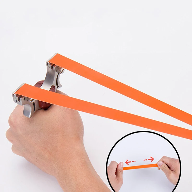 

6PCS Powerful Resilient Rubber Flat Elastic Band For Slingshot Catapult Latex Tape Replacement Accessory Outdoor Hunting Tools