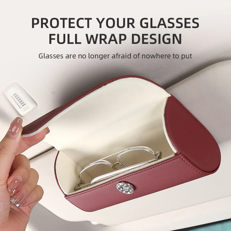 

Car Sun Visor Glasses Case Organizer Storage Box For Ford ST Racing Performance Focus Mk2 Mk3 Fiesta Ranger Mondeo S-MAX