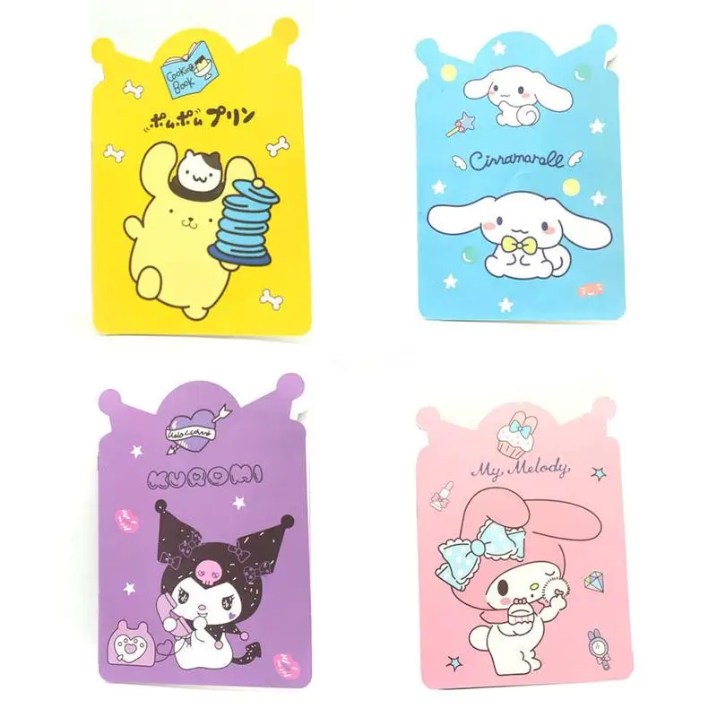 

Kawaii Sanrio Cartoon Notebook Cute Pompompurin Kuromi My Melody Cinnamoroll Notepad Diary Hand Account Creative Birthday Gifts