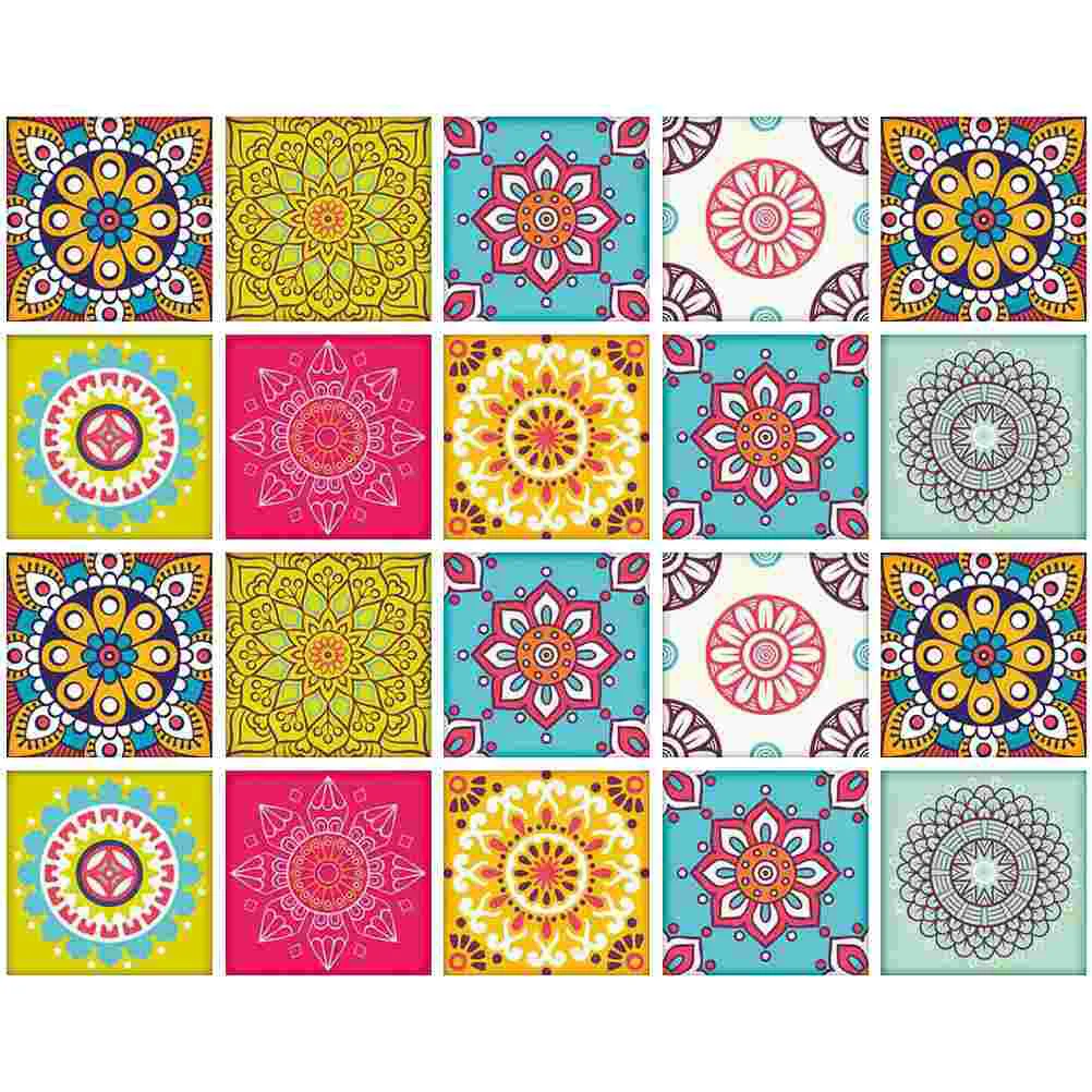 

Tile Sticker Stickers Home Wall Floordecals Cupboard Bathroom Furniture Thick Frosted Removable Decorative Backsplash Decor