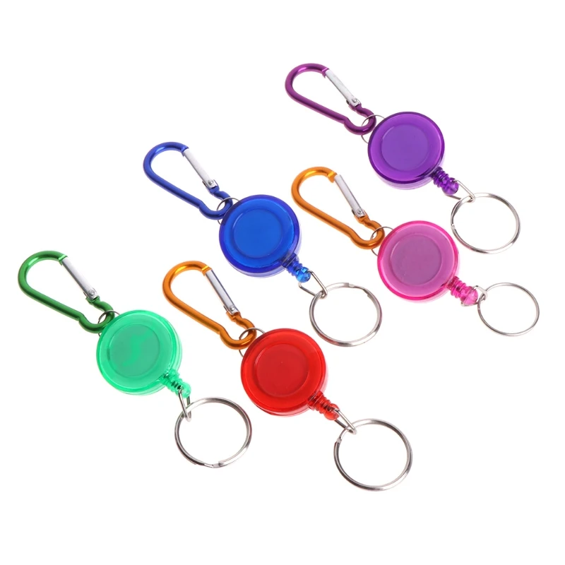 

Инструмент для рыбалки нахлыстом, Ретрактор Zinger, выдвижной держатель катушки, брелок, нейлоновый шнур, случайный цвет