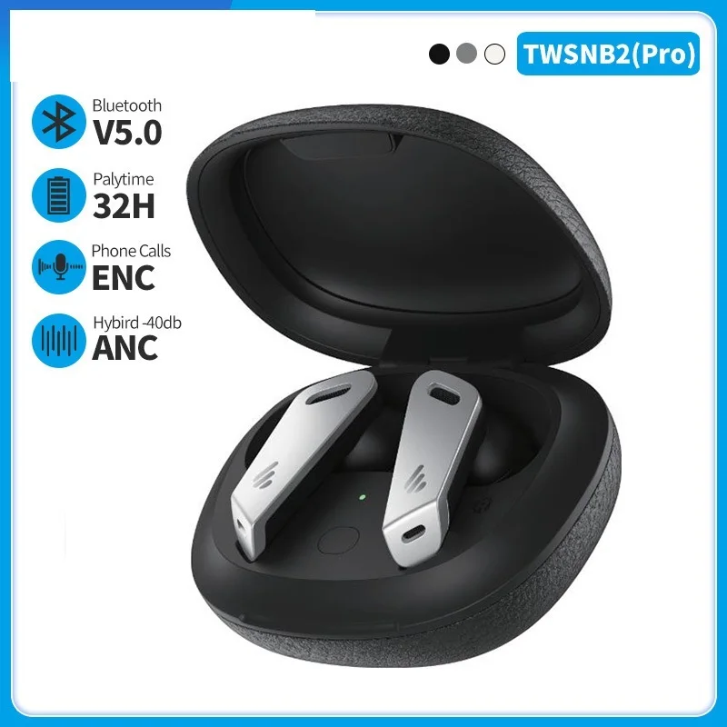 TWSNB2 (Pro) TWS ANC bluetooth earphone Active Noise Cancellation gaming earbuds bluetooth 5.0 32h playback time APP