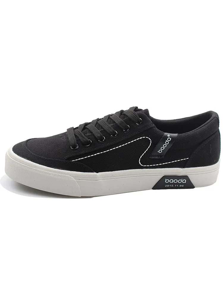 2024 весенняя новая мужская обувь парусиновая с низким берцем на шнуровке из