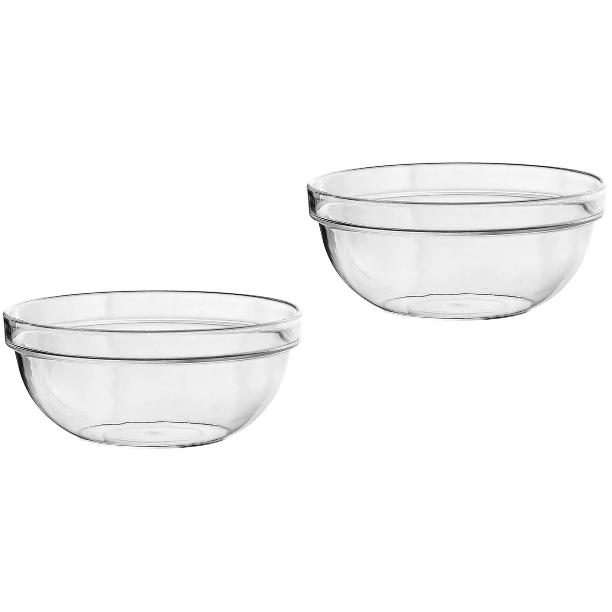 

2pcs Fruit Salad Bowl Kitchen Bowl Household Bowl Portable Salad Bowl Kitchen