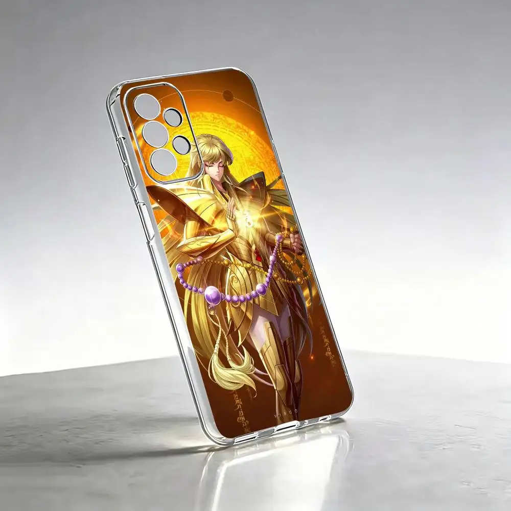 Фото Классический аниме-чехол G-Gold s-Saints из прозрачного мягкого ТПУ для Samsung S 25,24,23,22,30,21,10,9,Ultra,Plus,Lite,FE,4,5 G №5