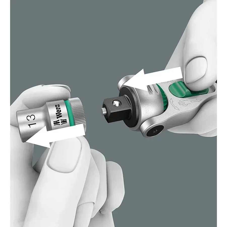 Оригинальная WERA 05003500001 Zyklop 8000 А 1/4 дюйма приводной трещоточный ключ 152 мм