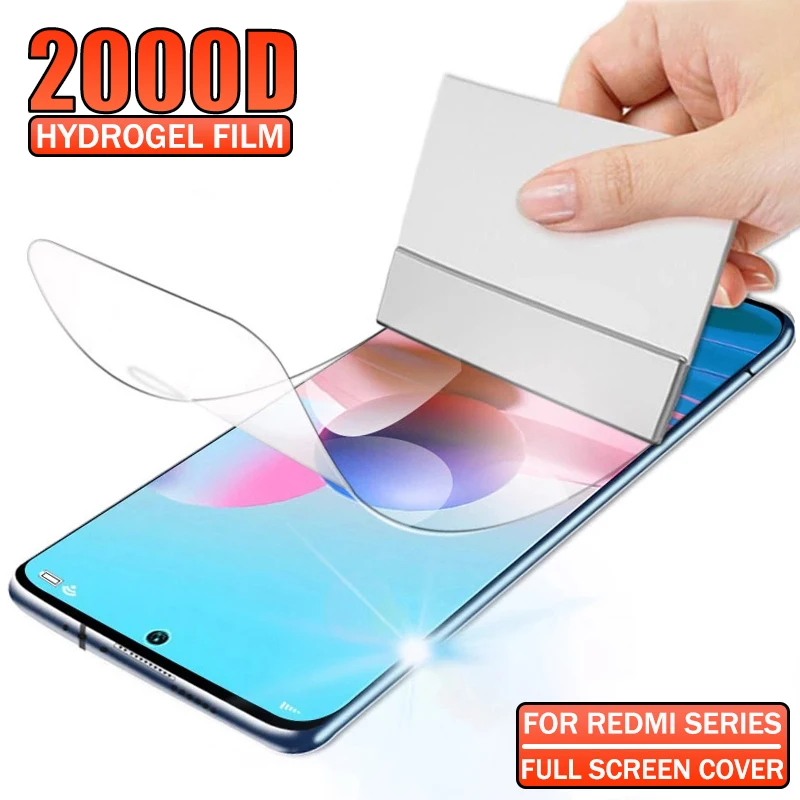 

Гидрогелевая пленка 2000D для Xiaomi Redmi Note 10 Pro, защитная пленка для экрана Redmi Note 11 Pro, 11T, 10S, 9S, 9A, 9C, 9, 8, 8A, 8T, 7 5G