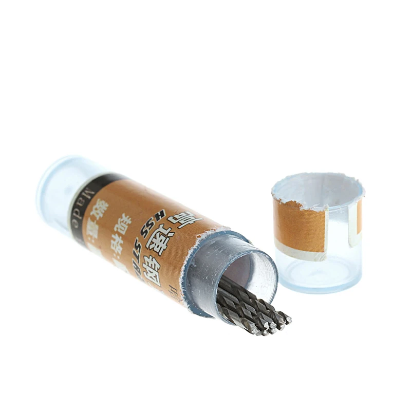 

60 Pcs 0.5-1.0mm Micro HSS Steel Twist Drill Bit Set Tool Shank