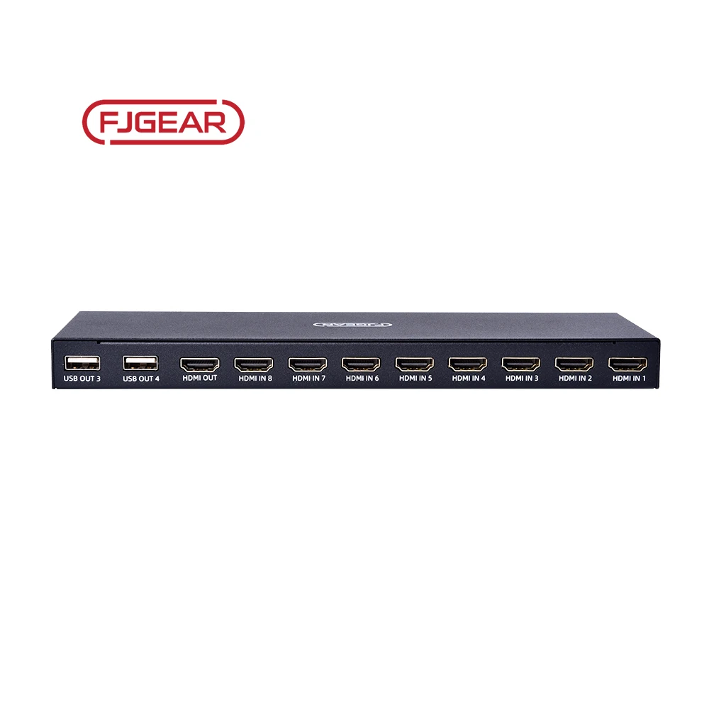 FJ-HK801 8-портовый HDMI Kvm HD-переключатель 4k руководство 3840*2160/30 Гц пластиковый корпус с