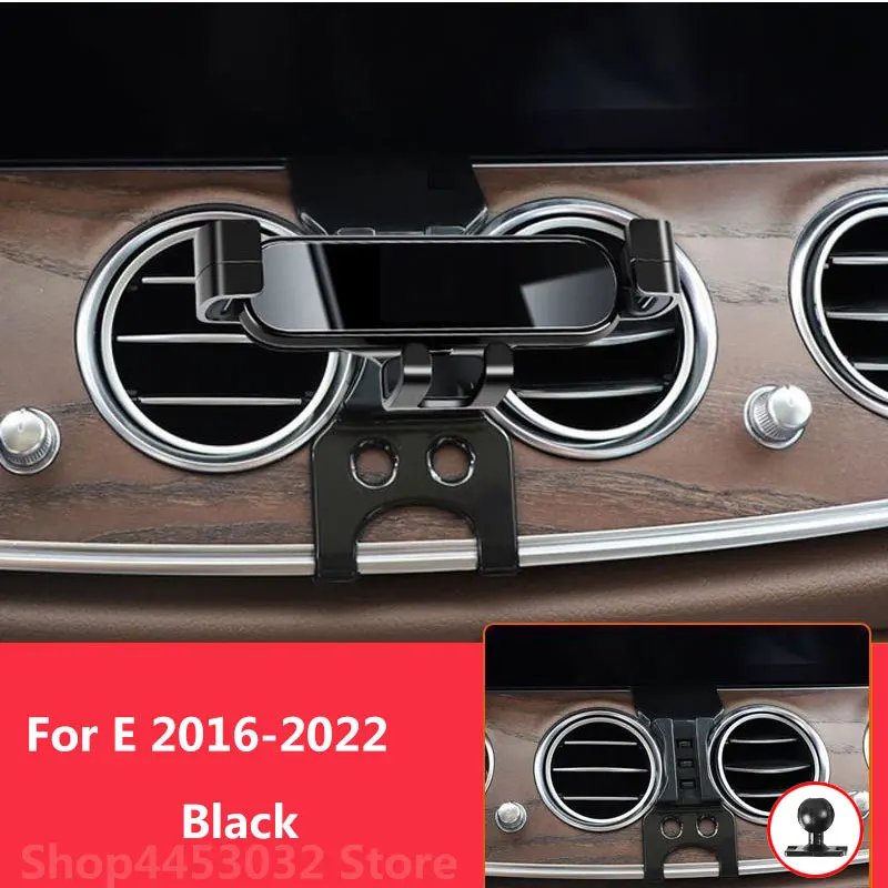 

1 комплект автомобильных держателей для телефона для Mercedes Benz E W213 2016-2023, гравитационный кронштейн, поддержка GPS с базовыми аксессуарами