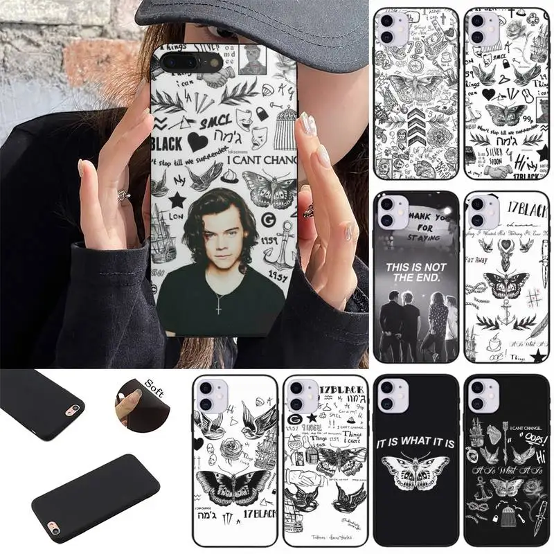 

Larry Stylinson Tattoos Phone Case fundas shell cover for Samsung S10 S20 Fe lite S21 S30 ULTRA Plus 5G